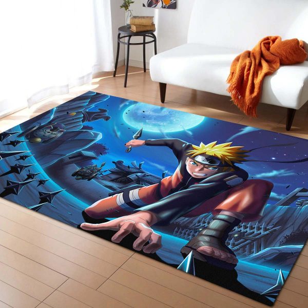 Tapis Personnage D'Anime Naruto Uzumaki 1001 Tapis Chambre – Image 2