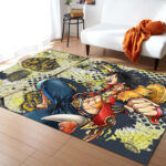 Tapis Luffy Avec Une Carte One Piece Tapis Chambre