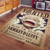 Tapis Wanted Monkey D Luffy Gear 5 En One Piece Tapis Chambre