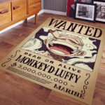 Tapis Wanted Monkey D Luffy Gear 5 En One Piece Tapis Chambre