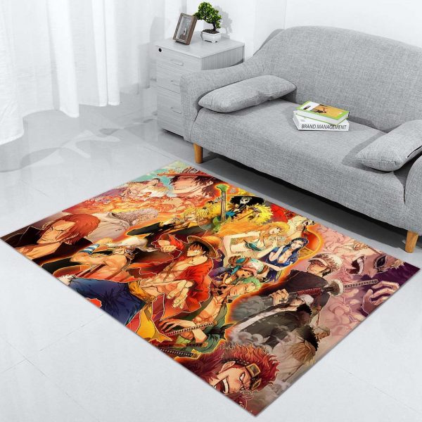 Tapis One Piece Luffy Et Tous Les Personnages 1002 Tapis Chambre – Image 2