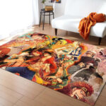 Tapis One Piece Luffy Et Tous Les Personnages 1002 Tapis Chambre