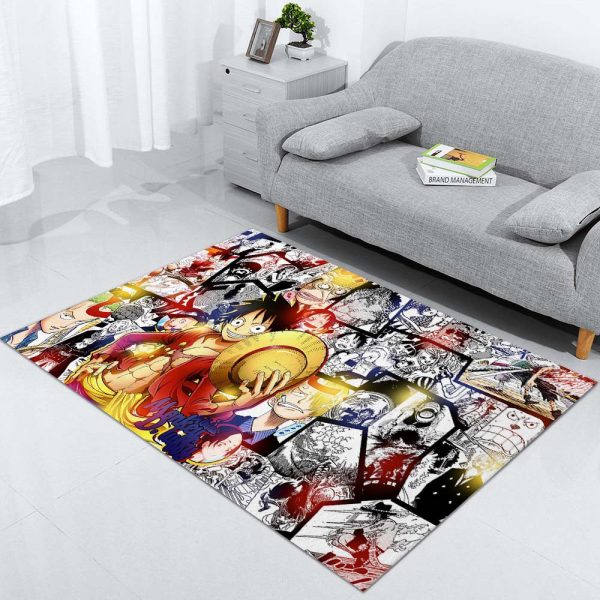 Tapis Manga One Piece Luffy Et Tous Les Personnages Tapis Chambre – Image 2
