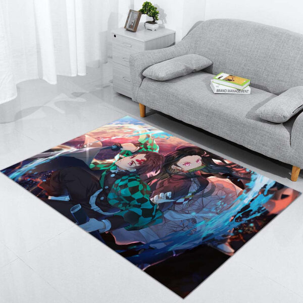 Tapis Tanjiro Nezuko Demon Slayer 1001 Tapis Chambre – Image 2