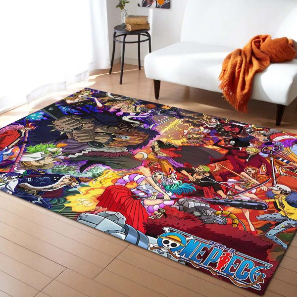 Tapis Wano Combat Luffy One Piece Tapis Chambre – Image 2