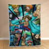 Plaid Luffy et tous les personnages 1011 Couverture Polaire Plaid Canapé