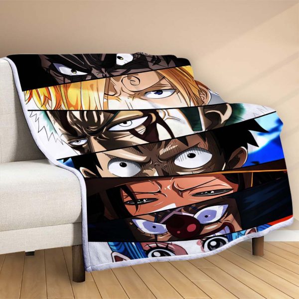 Plaid Luffy et tous les personnages 1003 Couverture Polaire Plaid Canapé – Image 2