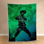 Plaid Kakashi Lame Naruto Couverture Polaire Plaid Canapé