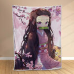 Couverture Nezuko Demon Slayer Kimetsu No Yaiba 1001 Plaid Polaire Plaid Canapé