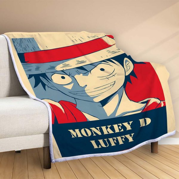 Plaid Monkey D Luffy One Piece 1003 Couverture Polaire Plaid Canapé – Image 2