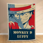 Plaid Monkey D Luffy One Piece 1003 Couverture Polaire Plaid Canapé