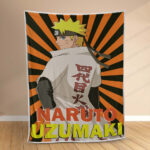 Plaid Naruto Uzumaki Personnage 1011 Couverture Polaire Plaid Canapé