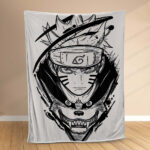 Plaid Naruto Uzumaki Personnage 1002 Couverture Polaire Plaid Canapé