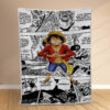 Plaid Monkey D Luffy One Piece Manga 2 Couverture Polaire Plaid Canapé