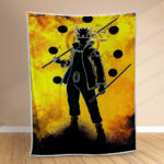 Plaid Naruto Uzumaki Personnage 1008 Couverture Polaire Plaid Canapé