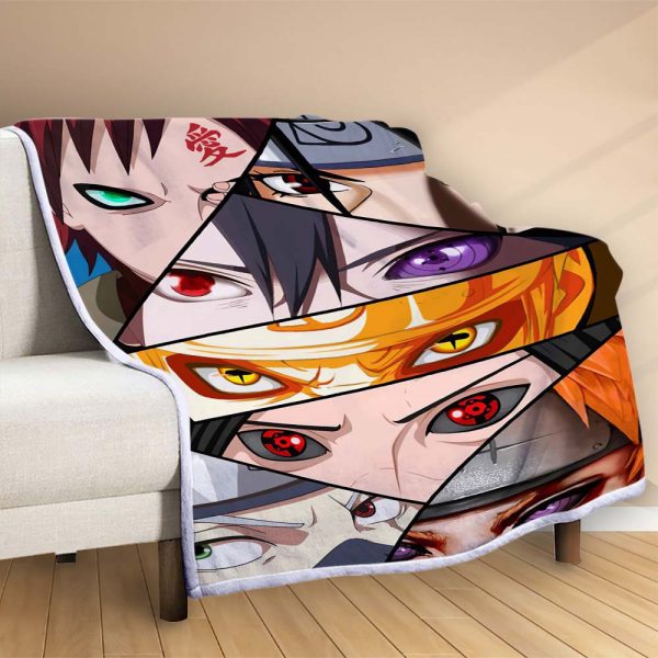 Plaid Naruto Tous les personnages 1003 Couverture Polaire Plaid Canapé – Image 2