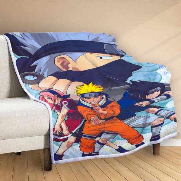 Plaid Naruto et ses amis 1003 Couverture Polaire Plaid Canapé – Image 2