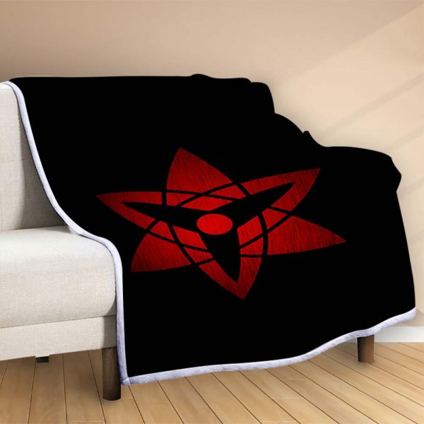 Plaid Naruto Mangekyou Sharingan Couverture Polaire Plaid Canapé – Image 2