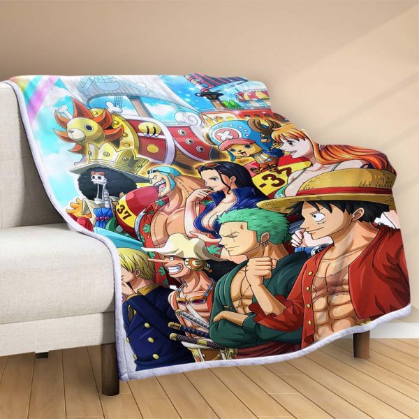 Plaid Luffy et tous les personnages 1008 Couverture Polaire Plaid Canapé – Image 2