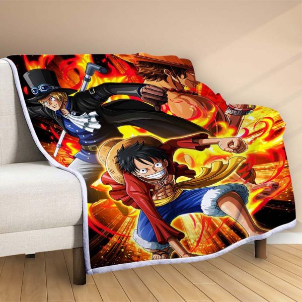 Plaid Luffy et tous les personnages 1012 Couverture Polaire Plaid Canapé – Image 2
