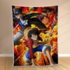 Plaid Luffy et tous les personnages 1012 Couverture Polaire Plaid Canapé