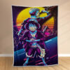 Plaid Luffy et Zoro One Piece Couverture Polaire Plaid Canapé
