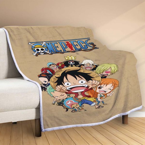 Plaid Luffy et tous les personnages 1010 Couverture Polaire Plaid Canapé – Image 2