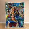 Plaid Luffy et tous les personnages 1005 Couverture Polaire Plaid Canapé