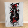 Plaid Itachi Uchiwa dans Naruto cool Couverture Polaire Plaid Canapé
