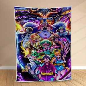 Plaid Luffy et tous les personnages 1009 Couverture Polaire Plaid Canapé
