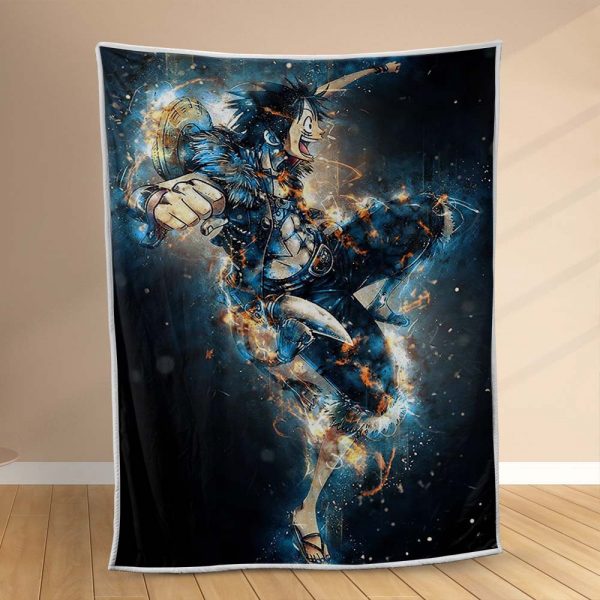 Plaid Luffy Heureux Art 1 Couverture Polaire Plaid Canapé