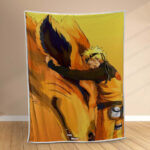 Plaid Naruto Uzumaki Personnage 1001 Couverture Polaire Plaid Canapé