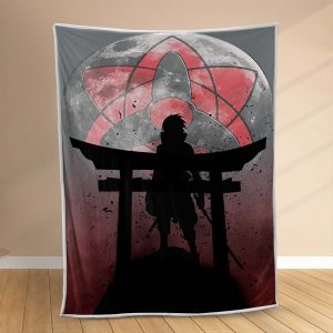 Plaid Sasuke Uchiwa dans le personnage de Naruto Couverture Polaire Plaid Canapé