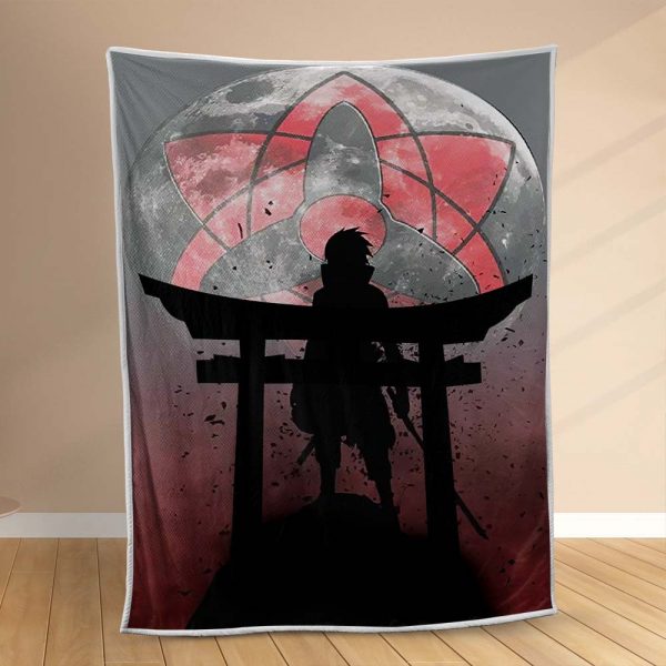 Plaid Sasuke Uchiwa dans le personnage de Naruto Couverture Polaire Plaid Canapé