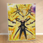 Plaid Naruto Uzumaki Personnage 1007 Couverture Polaire Plaid Canapé
