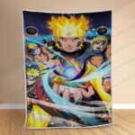 Plaid Naruto Uzumaki Personnage 1010 Couverture Polaire Plaid Canapé