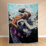Plaid Monkey D Luffy One Piece Gear 5 Cool 3 Couverture Polaire Plaid Canapé
