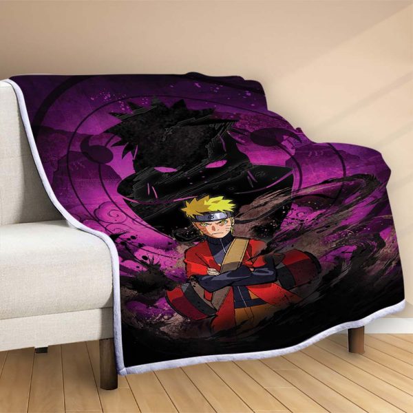 Plaid Naruto Uzumaki Personnage 1004 Couverture Polaire Plaid Canapé – Image 2