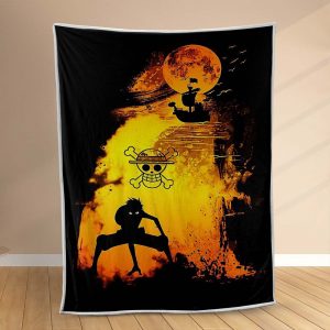 Plaid One Piece Monkey D Luffy 1001 Couverture Polaire Plaid Canapé