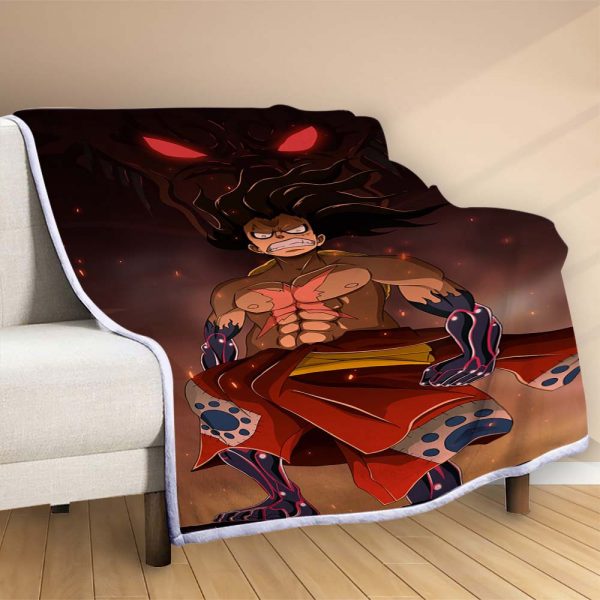 Plaid Monkey D Luffy Strongman Couverture Polaire Plaid Canapé – Image 2
