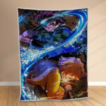 Couverture Zenitsu Tanjiro Demon Slayer Plaid Polaire Plaid Canapé
