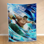 Plaid Zoro Cool In One Piece 2 Couverture Polaire Plaid Canapé