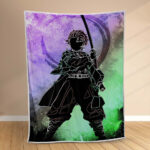 Couverture Tanjiro Demon Slayer Kimetsu no Yaiba 1004 Plaid Polaire Plaid Canapé