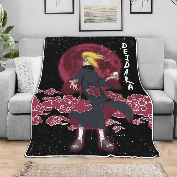 Plaid Deidara Naruto 04 Couverture Plaid Polaire Plaid Canapé – Image 3