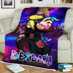 Plaid Deidara Naruto 03 Couverture Plaid Polaire Plaid Canapé