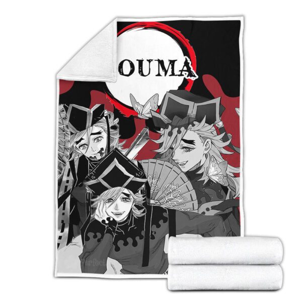 Couverture Douma Demon Slayer Plaid Polaire Plaid Canapé – Image 2