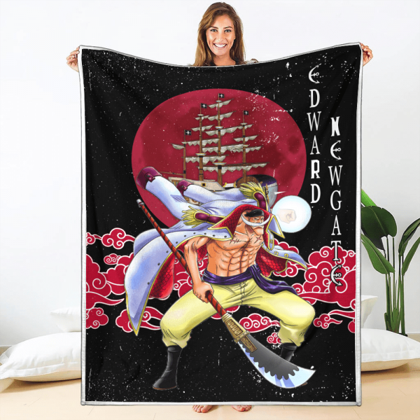 Plaid Edward Newgate Whitebeard One Piece 02 Couverture Plaid Polaire Plaid Canapé
