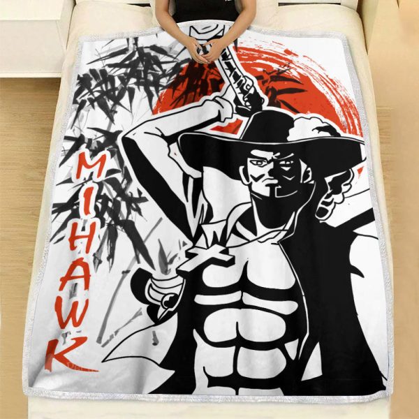 Plaid Dracule Mihawk One Piece 02 Couverture Plaid Polaire Plaid Canapé – Image 3