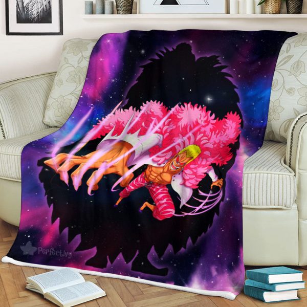 Plaid Donquixote Doflamingo One Piece 01 Couverture Plaid Polaire Plaid Canapé – Image 2