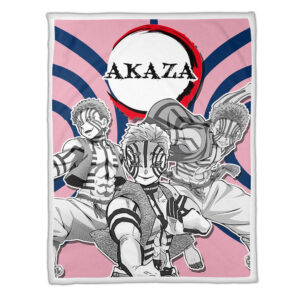 Couverture Akaza Demon Slayer 01 Plaid Polaire Plaid Canapé